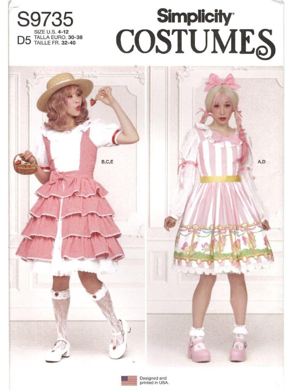 Simplicity S9735 Misses 4 to 12 Lolita Dress Costume Uncut Sewing Pattern New